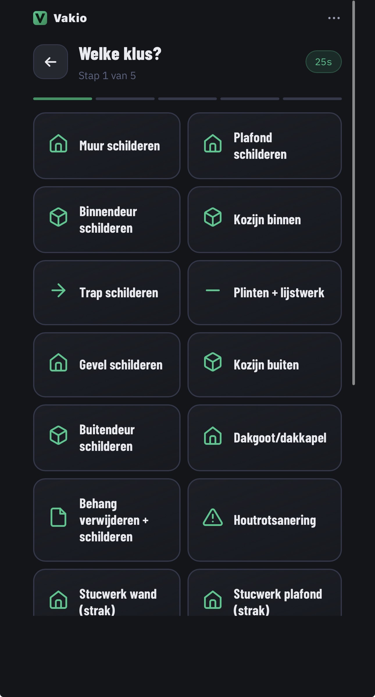 Schilder-templates: muur, plafond, kozijnen, gevel, behang, houtrot, stucwerk